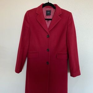 ⛔️⛔️⛔️ SOLD  J.  Crew Red Wool Coat ⛔️⛔️